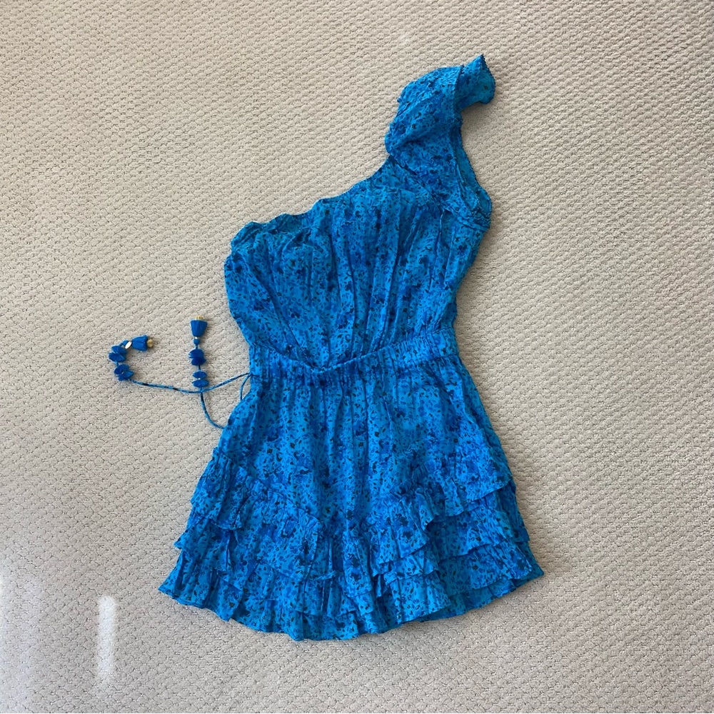 Poupette St. Barth Kaia Ruffled Mini Dress